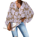 WAHINE BLOUSE - HIBISCUS DRIFT