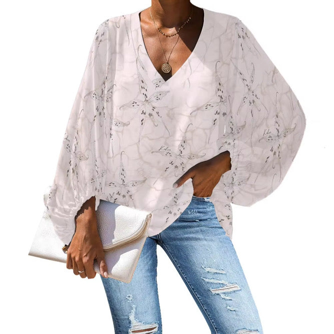 WAHINE BLOUSE - ORCHID BLUSH