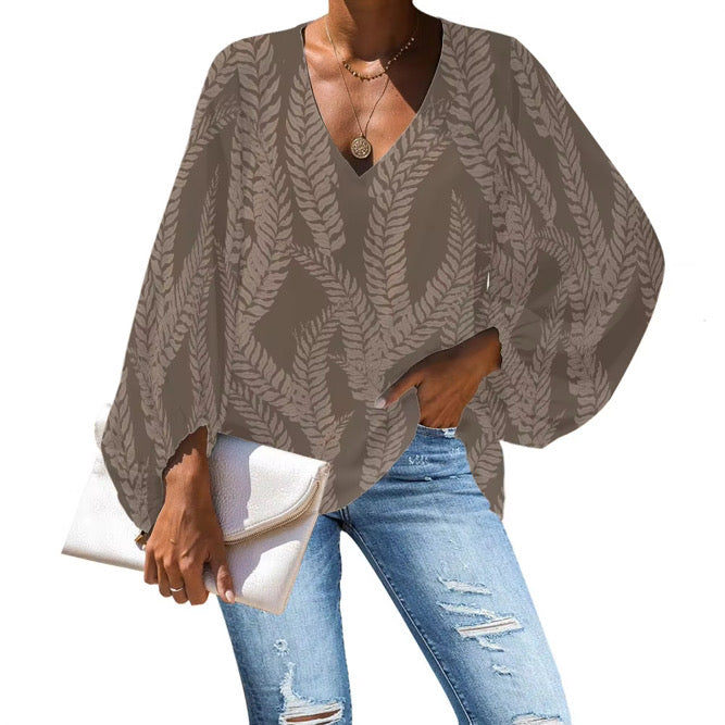 WAHINE BLOUSE - MAUKA FERN
