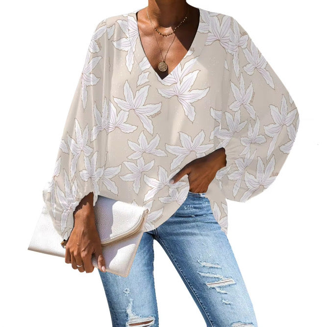 WAHINE BLOUSE - NAUPAKA KUAHIWI